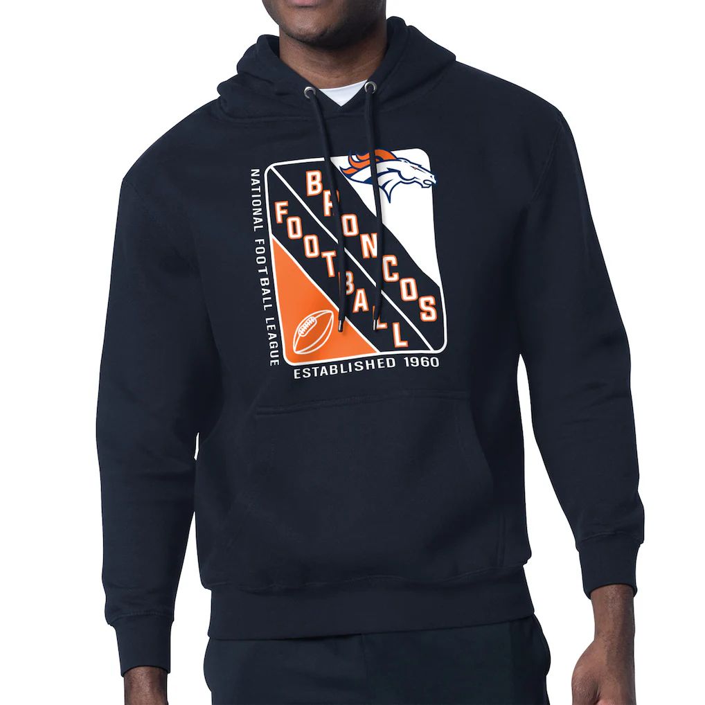 Men 2026 NFL Denver Broncos blue Hoodie hooded style 02